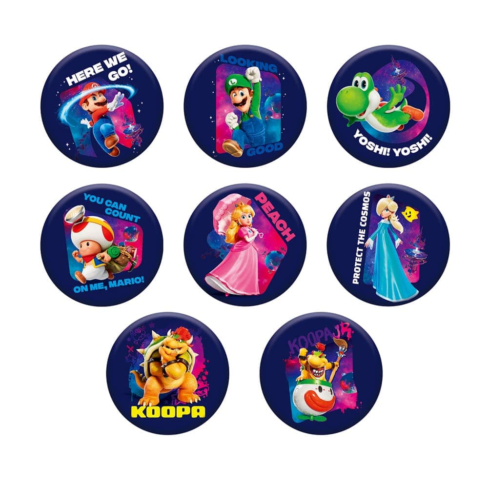 ザ・スーパーマリオギャラクシー・ムービー　缶バッジコレクション（全8種）