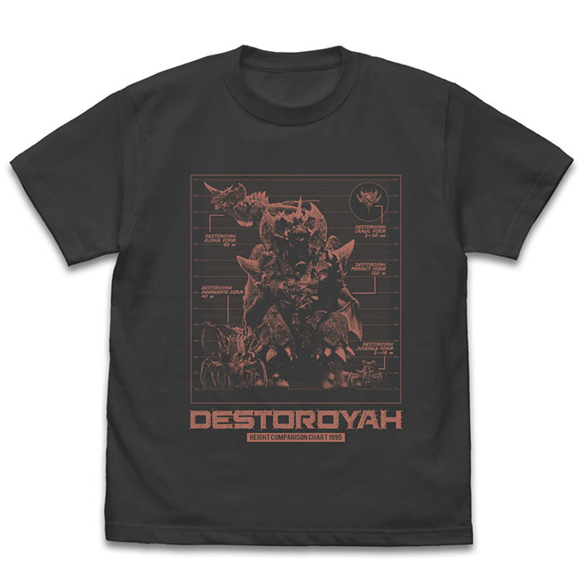 デストロイア進化形態比較表 Tシャツ
