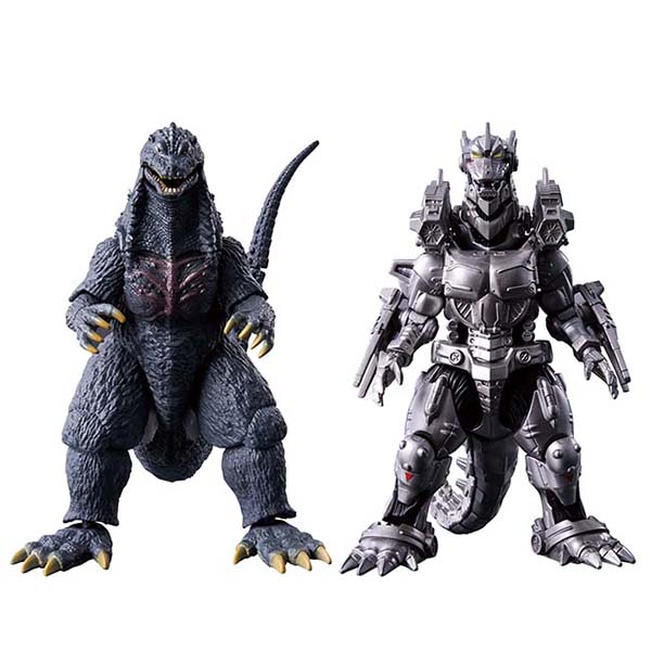 ゴジラアクションフィギュア ゴジラ（2003）×３式機龍〈改〉重武装型 バトルセット
