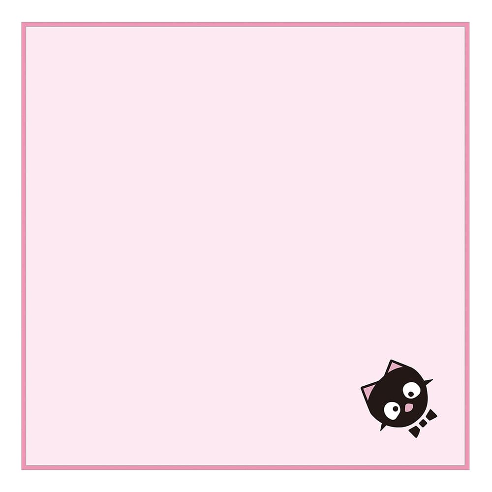 ネコ タオルハンカチ（ピンク）【山口祐一郎 Official Goods】