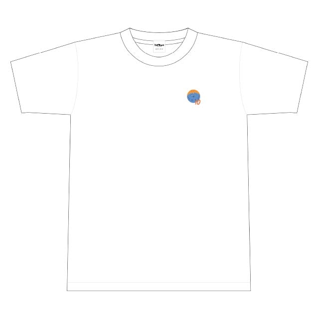ハイキュー!! TO THE TOP ビーチボール風ワンポイント刺繍Tシャツ 文房具カフェコラボ 日向 Mサイズ