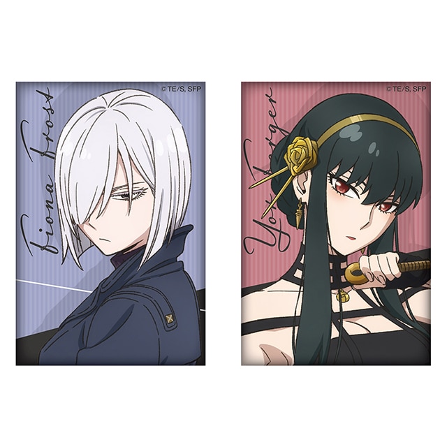 SPY×FAMILY 描き下ろしスクエア缶バッジセット（ヨル／フィオナ） AnimeJapan 2023 Ver.