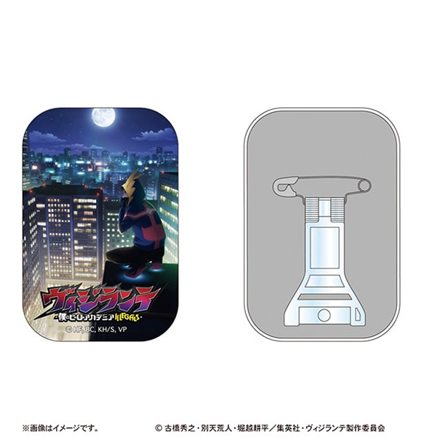 ヴィジランテ -僕のヒーローアカデミア ILLEGALS- スタンド付きスクエア缶バッジ スーパーティザービジュアル