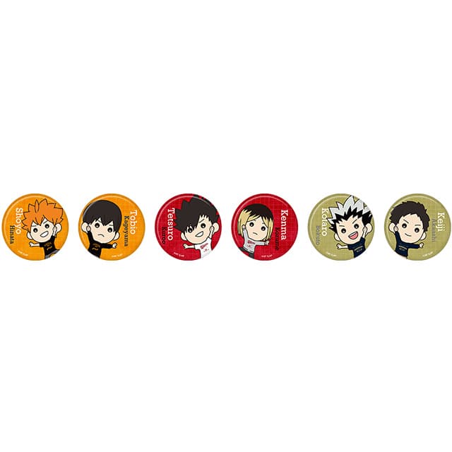 ハイキュー!! ZOZOコラボ たすっこ トレーディング缶バッジ 【全6種】 ランダム3個セット
