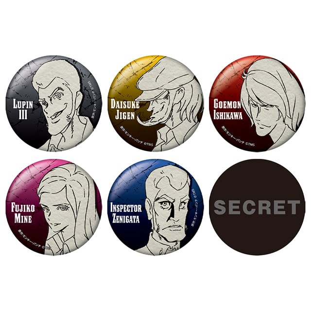 『LUPIN THE lllRD THE MOVIE 不死身の血族』 メタリック缶バッジコレクション
