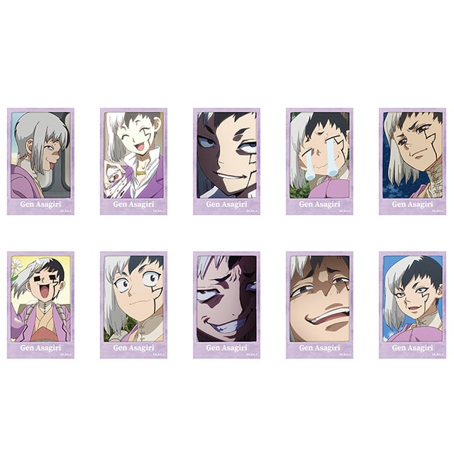 Dr.STONE トレーディング場面写チェキ風ブロマイド あさぎりゲン 【全10種】 コンプリートセット