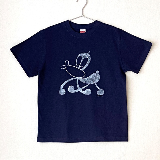 サイエンスSARU Tシャツ ネイビー×ホワイト S