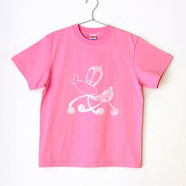 サイエンスSARU Tシャツ ピンク×ホワイト M
