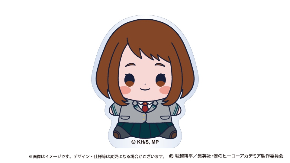 僕のヒーローアカデミア もっちび アクリルバッジスタンド 麗日お茶子