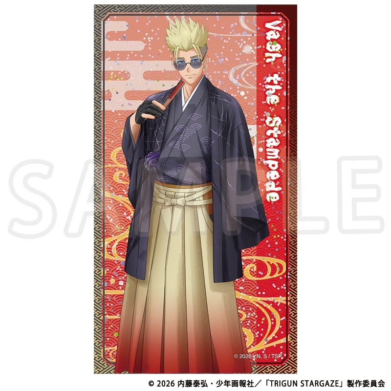 TRIGUN STARGAZE 描き下ろしグリッターカード ヴァッシュ・ザ・スタンピード TaS10th Ver.