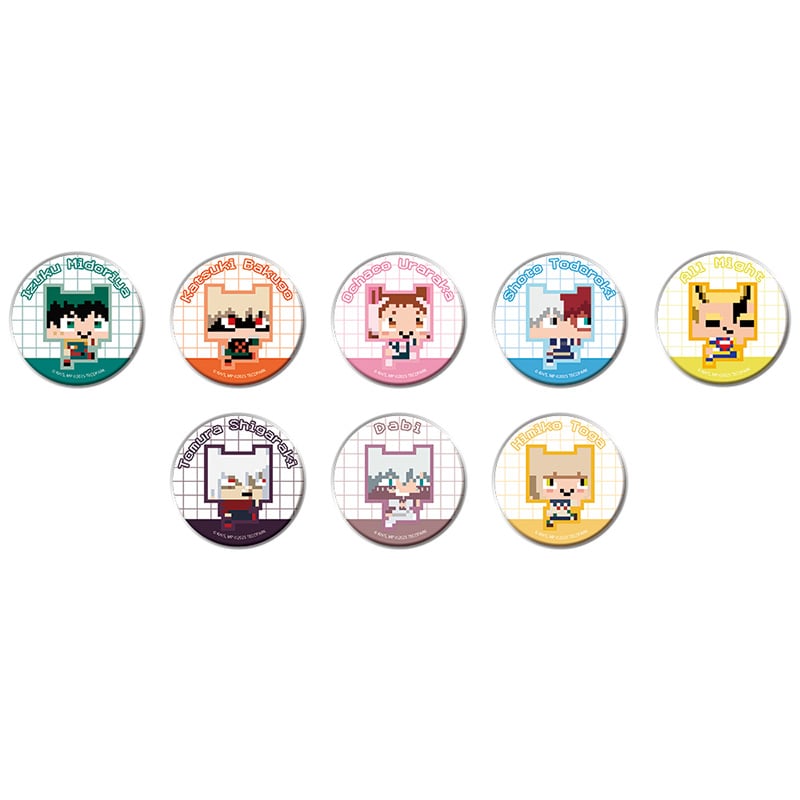 僕のヒーローアカデミア×PICO PARK トレーディング缶バッジ 【全8種】 コンプリートセット