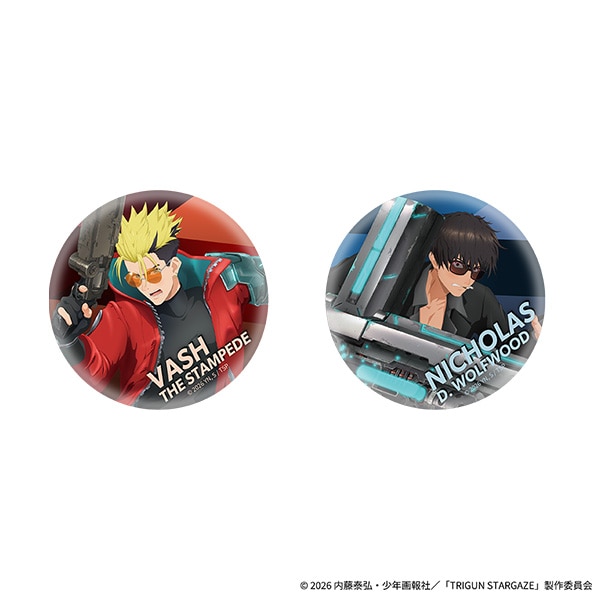 TRIGUN STARGAZE メタリック缶バッジセット