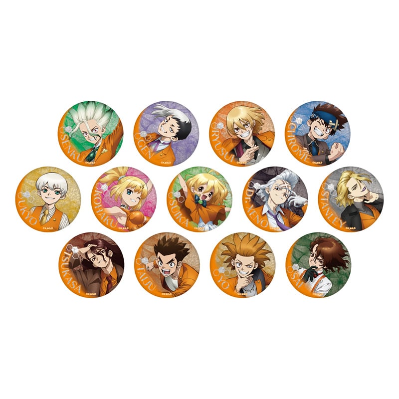Dr.STONE STONE FES.2026 トレーディンググリッター缶バッジ【全13種】コンプリートセット