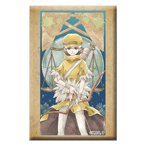 Dr.STONE スタンド付きスクエア缶バッジ 西園寺羽京