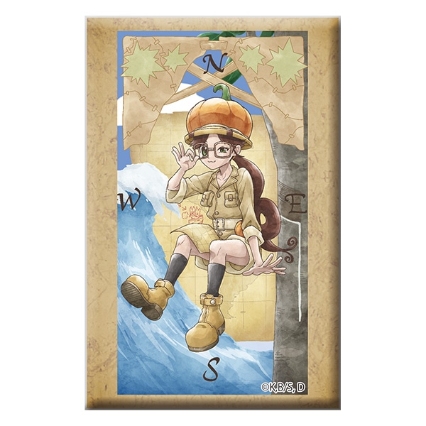 Dr.STONE スタンド付きスクエア缶バッジ チェルシー