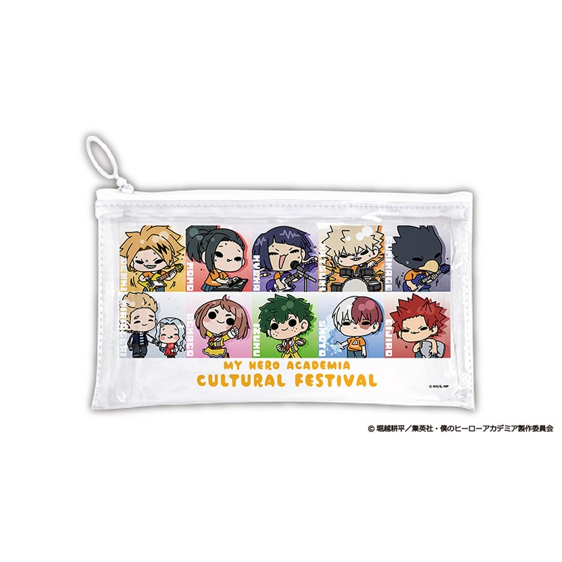 僕のヒーローアカデミア 文化祭mochocho ファスナー付きクリアポーチ