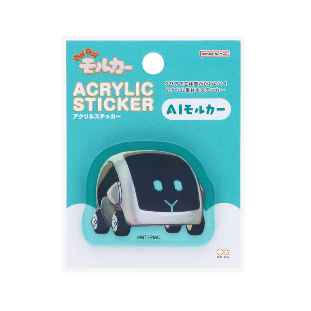 PUI PUI モルカー　アクリルステッカー（AIモルカー）