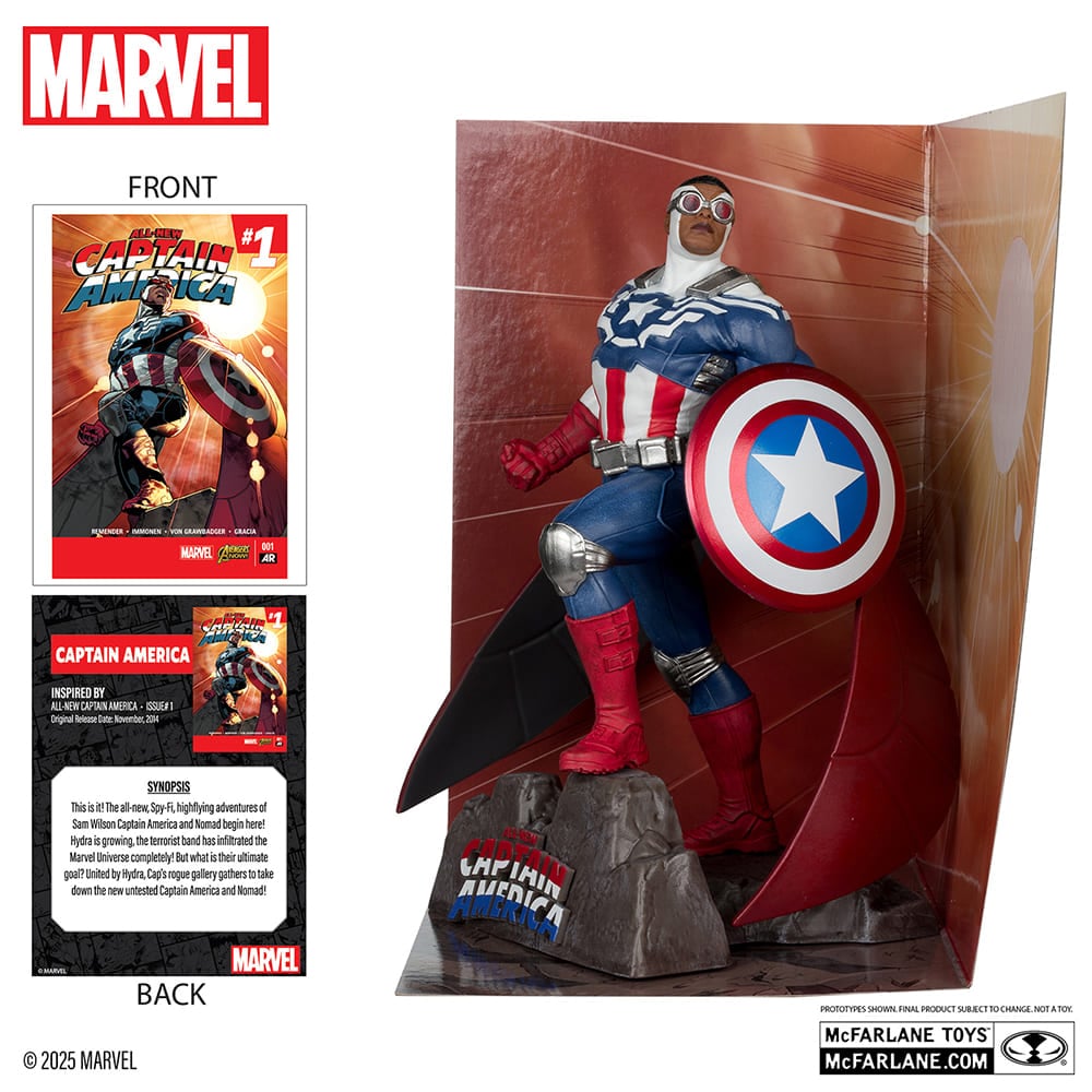 1/10スケール「シーン・フィギュア」#016 キャプテン・アメリカ（スチュアート・イモネン／All-New Captain America #1）