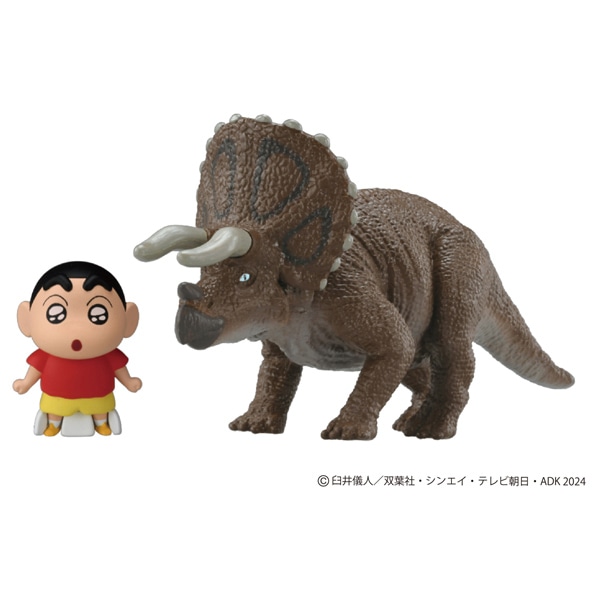 アニア『映画クレヨンしんちゃん オラたちの恐竜日記』しんちゃんとトリケラトプス