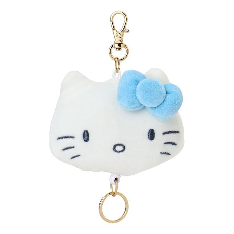ハローキティ　リールキーホルダー みずいろ フェイス