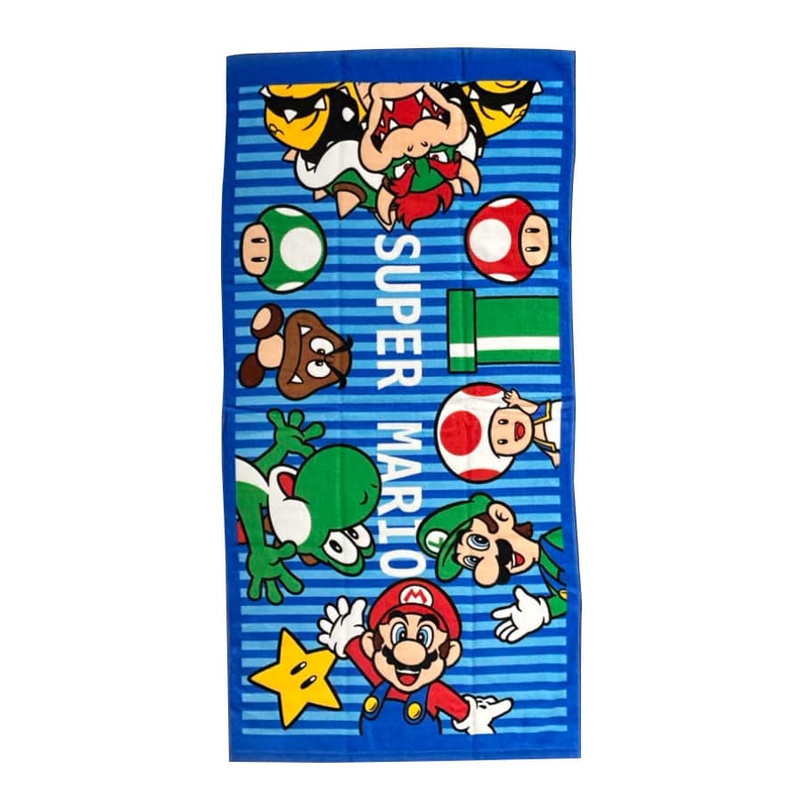 スーパーマリオ　マリオ「ブルーワールド」バスタオル