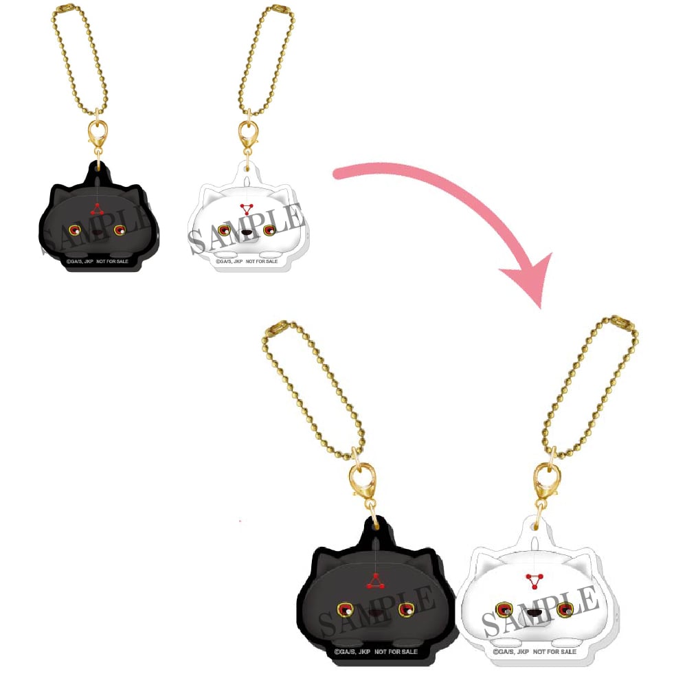 購入特典:玉犬もちクッション くっつきアクリルキーホルダーセット
